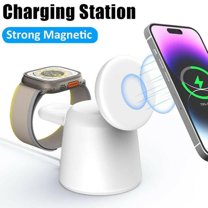 2 - in - 1 Foldable Magnetic Wireless Charger Stand - Aetheo Store