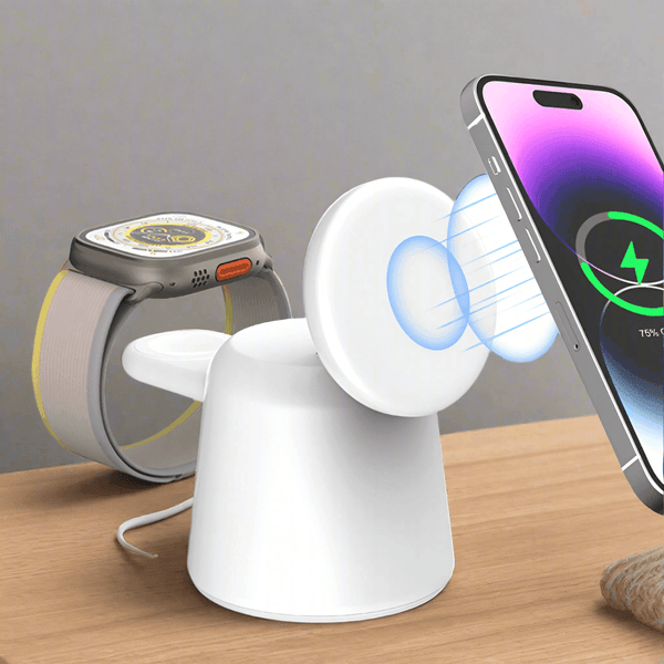 2 - in - 1 Foldable Magnetic Wireless Charger Stand - Aetheo Store