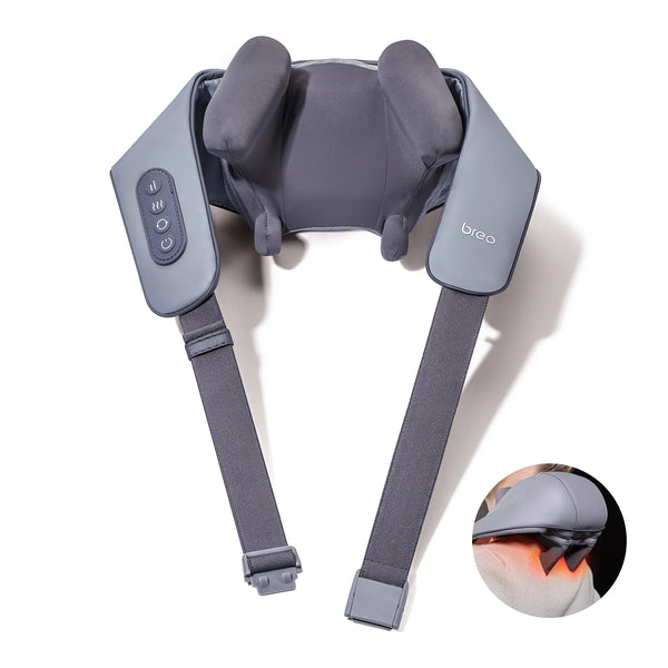 Breo N5 Mini – Patented 5D Shiatsu Neck & Shoulder Massager with Ergonomic Human-like Massage