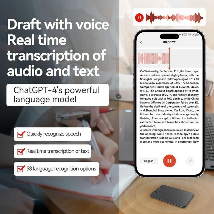 AI Voice Recorder with ChatGPT - 4 - Aetheo Store