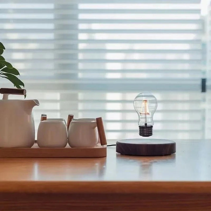 Floating Light Bulb Lamp – Magnetic Levitating LED Night Light - Aetheo Store