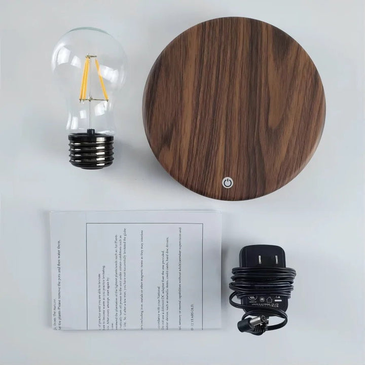 Floating Light Bulb Lamp – Magnetic Levitating LED Night Light - Aetheo Store