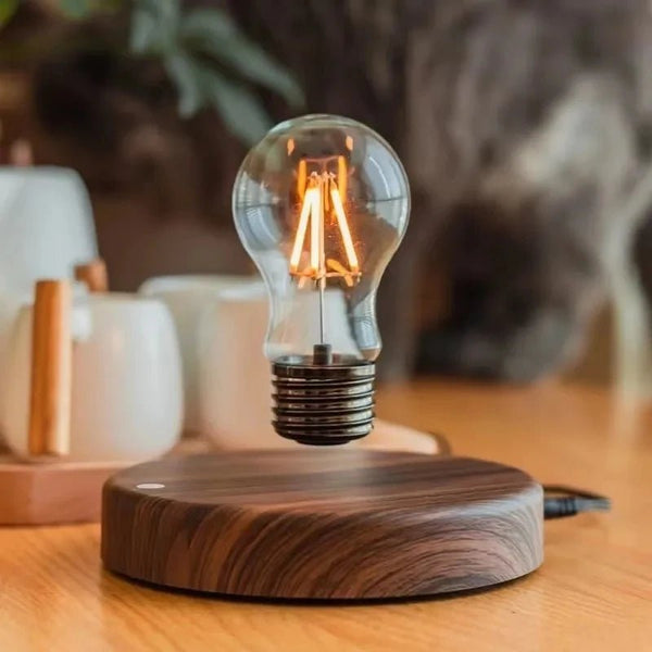 Floating Light Bulb Lamp – Magnetic Levitating LED Night Light - Aetheo Store