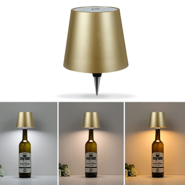 GlowCap Wireless Bottle Lamp - High Quality Metal Lampshade - Aetheo Store