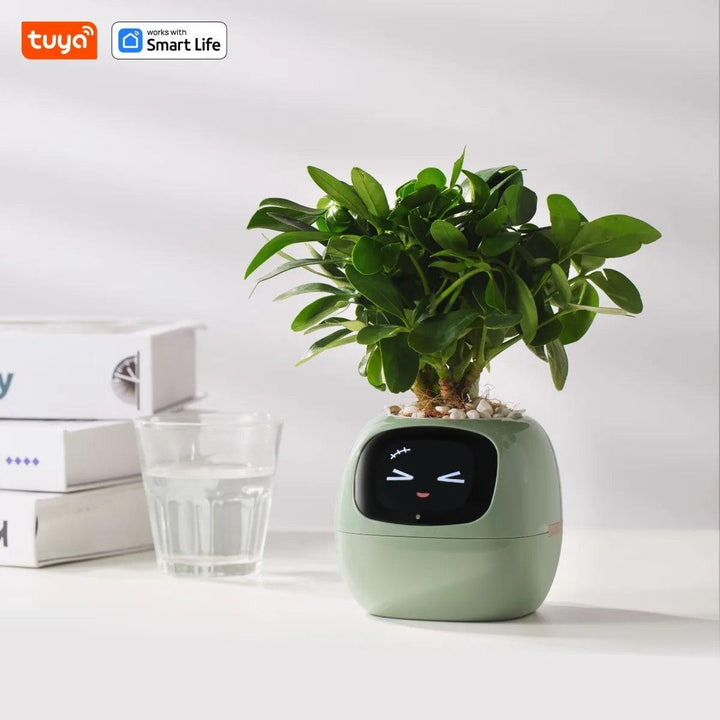 The Tuya Ivy Smart Plant Pot – AI - Driven Tuya Ivy Planter with Sensors & Expressions - Aetheo Store
