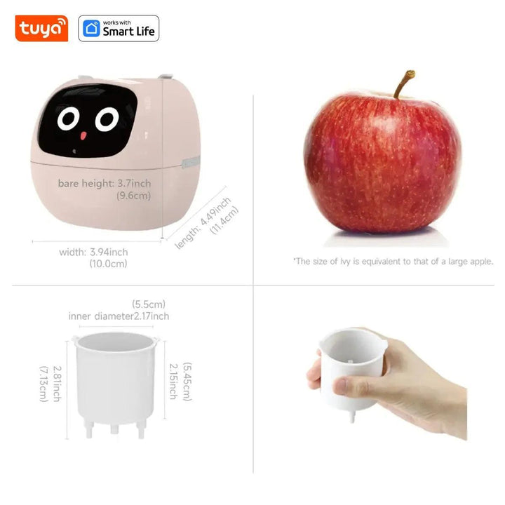 The Tuya Ivy Smart Plant Pot – AI - Driven Tuya Ivy Planter with Sensors & Expressions - Aetheo Store